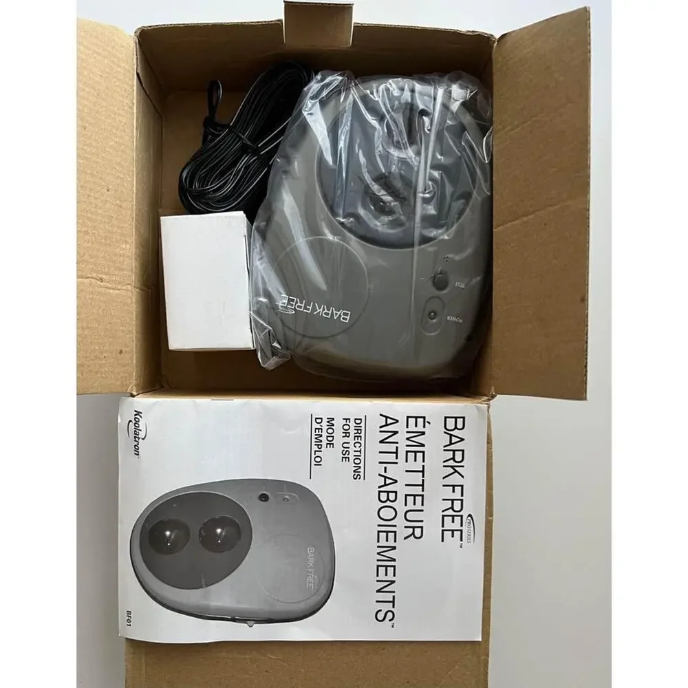 Bark Free ultrasonic training device dog training NIB Pro Series Koolatron